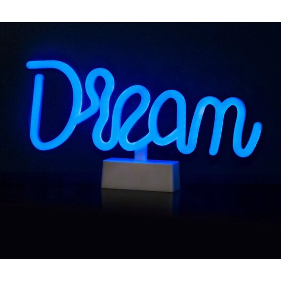 Everyday Decor Neon Glow LED Dreams Lighting Table Decor NIB - Picture 1 of 3
